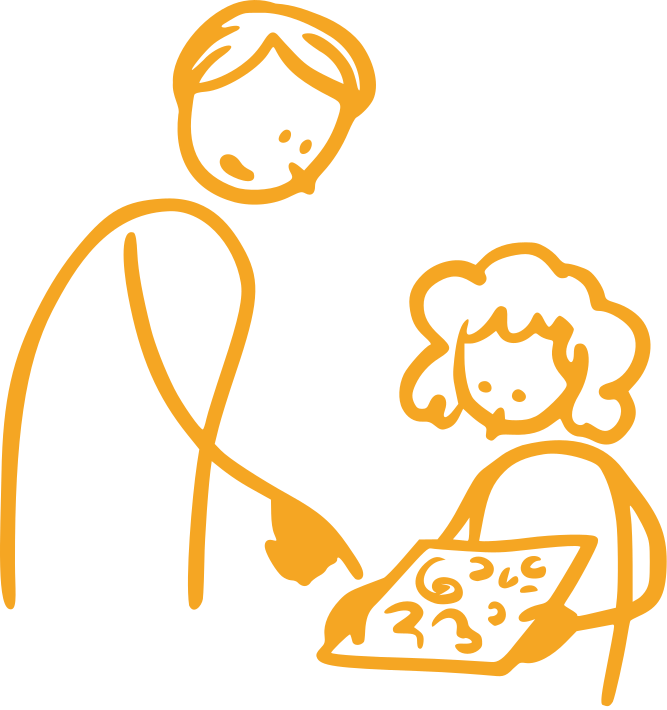 Ilustración de un niño dibujando en Infinita Mente